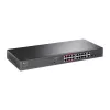 Switch PoE não gerido TP-Link 16 portas 10/100Mbps + 2 portas Gigabit