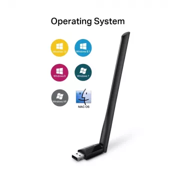 Adaptador USB Wi-Fi wireless TP-Link AC600 High Gain ARCHER T2U PLUS
