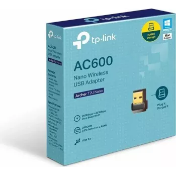 Adaptador USB Wi-Fi TP-Link Nano AC600 (Archer T2U Nano) – transceptor de rede wireless dualband 2,4G/5G