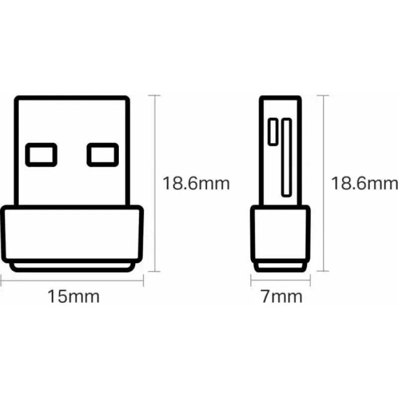Adaptador USB Wi-Fi TP-Link Nano AC600 (Archer T2U Nano) – transceptor de rede wireless dualband 2,4G/5G