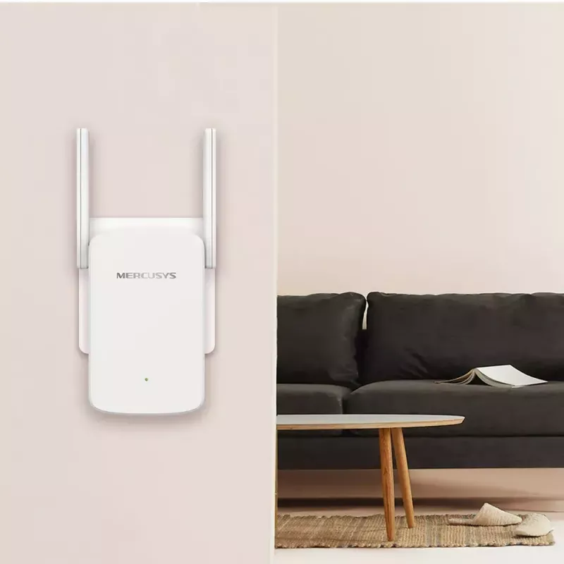 Amplificador de alcance Wi-Fi MERCUSYS ME30 AC1200 — dualband 802.11b/g, 2 antenas externas, 1x RJ-45