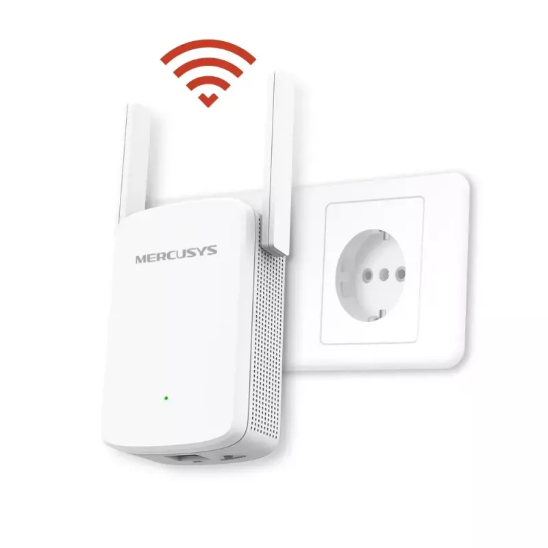 Amplificador de alcance Wi-Fi MERCUSYS ME30 AC1200 — dualband 802.11b/g, 2 antenas externas, 1x RJ-45