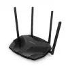 Router de secretária MERCUSYS MR80X — Wi‑Fi 6 dualband (802.11ax), 3000 Mbit/s, 4 antenas externas, 3 portas LAN Gigabit