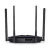 Router de secretária MERCUSYS MR80X — Wi‑Fi 6 dualband (802.11ax), 3000 Mbit/s, 4 antenas externas, 3 portas LAN Gigabit