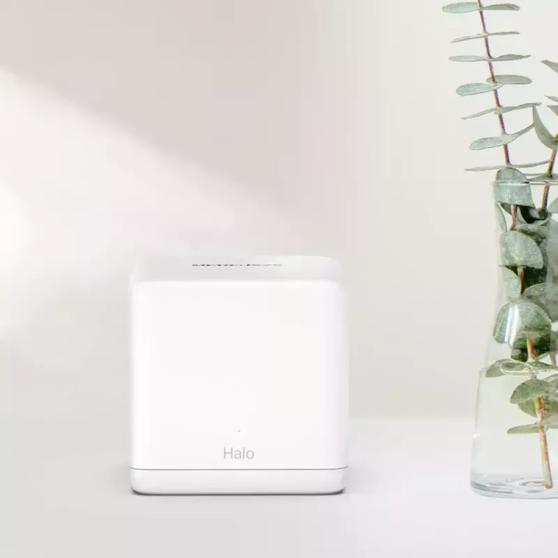 Sistema Mesh MERCUSYS Halo H60X (pack de 3) — Wi‑Fi 6 dualband, até 1500 Mbit/s, cobertura 550 m², 2× portas LAN