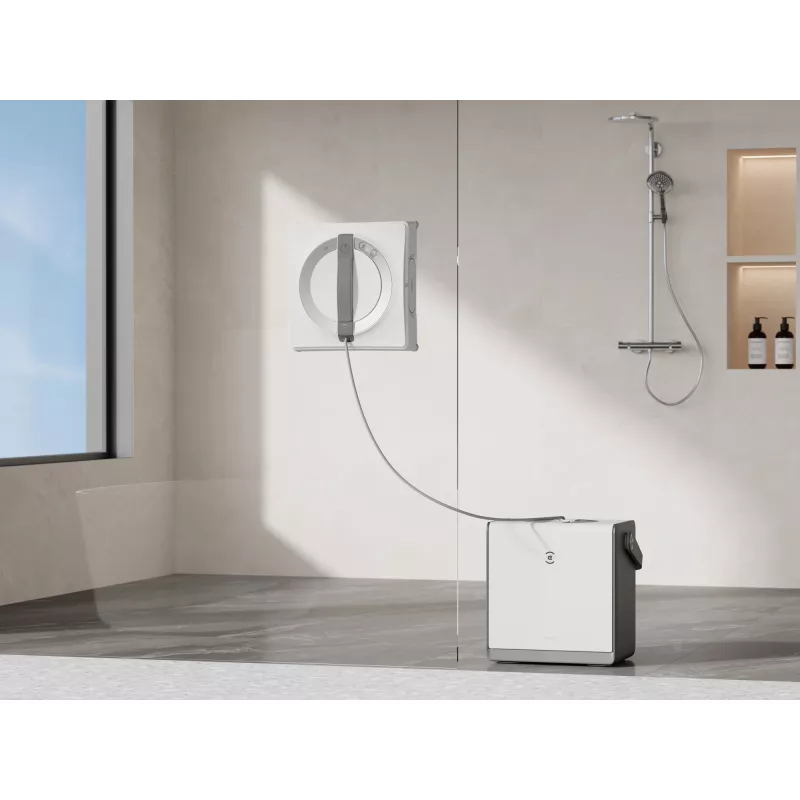 Limpa-vidros Ecovacs WINBOT W2 OMNI — bateria 4500 mAh, 96 W, motor sem escovas, pano 260×251 mm, cabo 5,5 m, tamanho mínimo de janela 30×40 cm