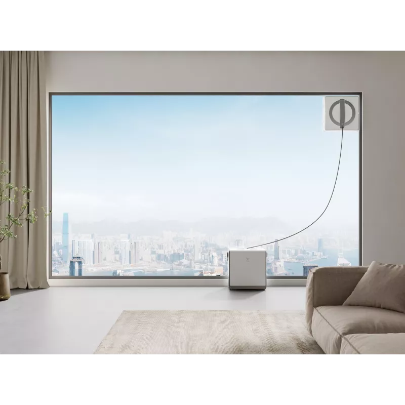 Limpa-vidros Ecovacs WINBOT W2 OMNI — bateria 4500 mAh, 96 W, motor sem escovas, pano 260×251 mm, cabo 5,5 m, tamanho mínimo de janela 30×40 cm