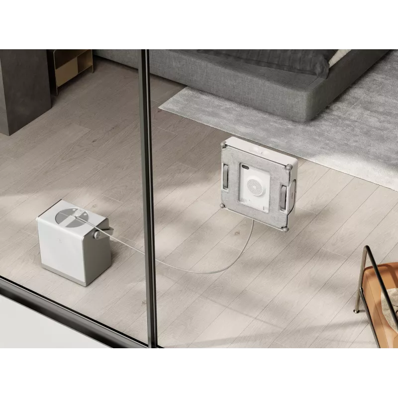 Limpa-vidros Ecovacs WINBOT W2 OMNI — bateria 4500 mAh, 96 W, motor sem escovas, pano 260×251 mm, cabo 5,5 m, tamanho mínimo de janela 30×40 cm