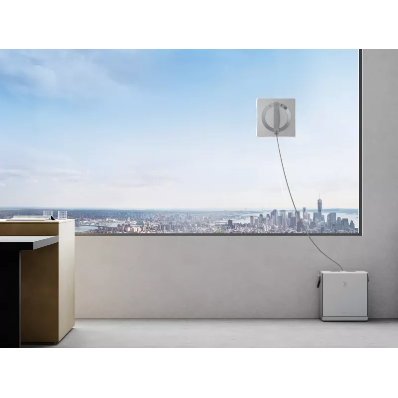Limpa-vidros Ecovacs WINBOT W2 OMNI — bateria 4500 mAh, 96 W, motor sem escovas, pano 260×251 mm, cabo 5,5 m, tamanho mínimo de janela 30×40 cm
