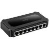 Switch de rede Cudy GS108D 8 portas Gigabit Ethernet (10/100/1000), comutação 16 Gbit/s, DC 5V, secretária, preto