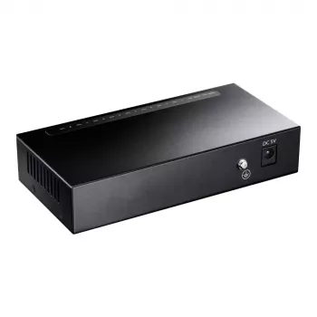 Switch de rede Cudy GS108 — 8 portas Gigabit Ethernet (10/100/1000), preto, capacidade de comutação 16 Gbit/s