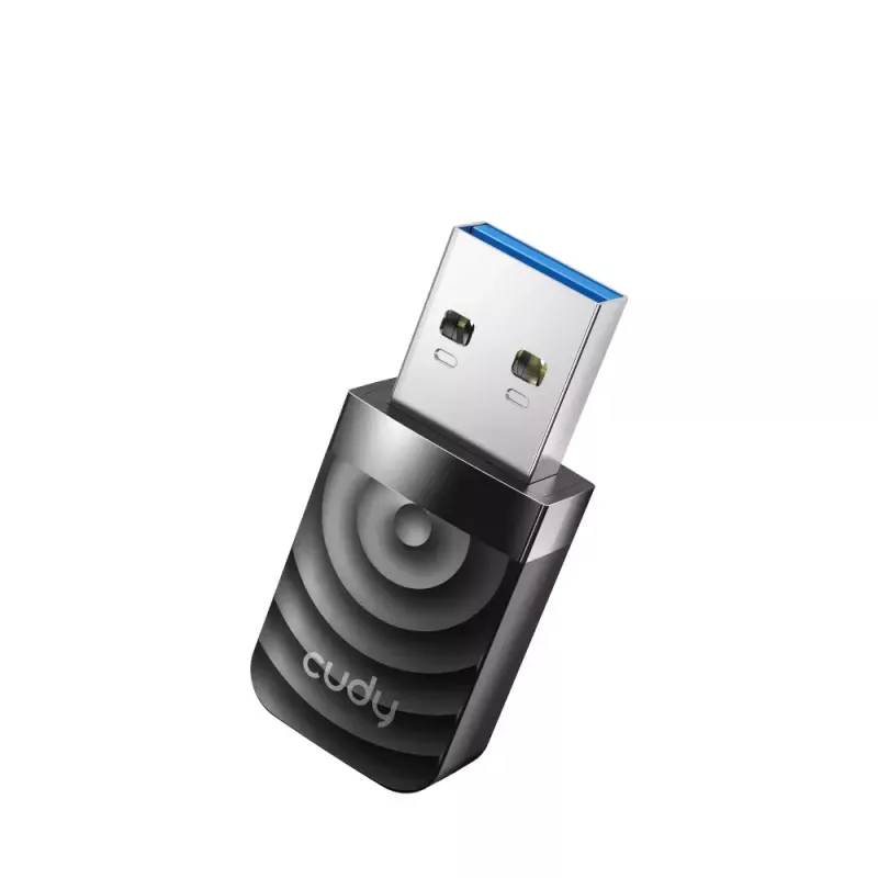 Adaptador de rede USB wireless Cudy WU1300S, dualband 2,4/5 GHz, Wi‑Fi 5 (802.11ac), 867 Mbit/s, RTL8812BU