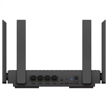 Router de secretária Cudy WR1500 — dualband (2,4/5 GHz), Wi‑Fi 6/4, 4x Gigabit LAN, MU‑MIMO, antenas externas
