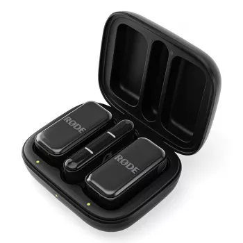 Sistema de microfone sem fios de lapela Rode Wireless Micro preto