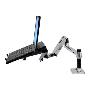 Braço de secretária Ergotron LX para monitor LCD, alumínio polido