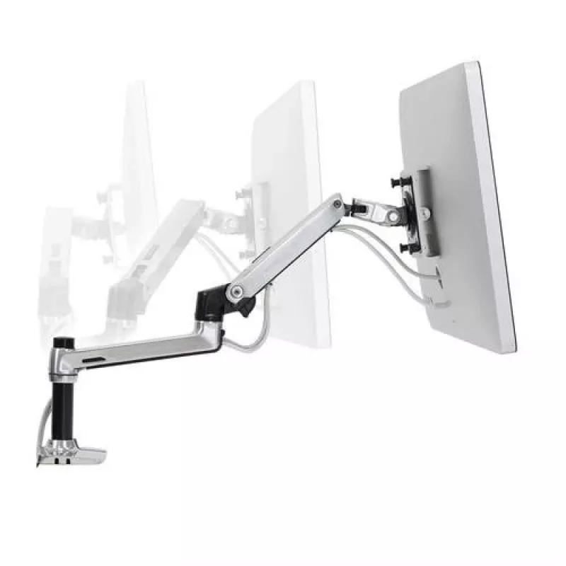 Braço de secretária Ergotron LX para monitor LCD, alumínio polido