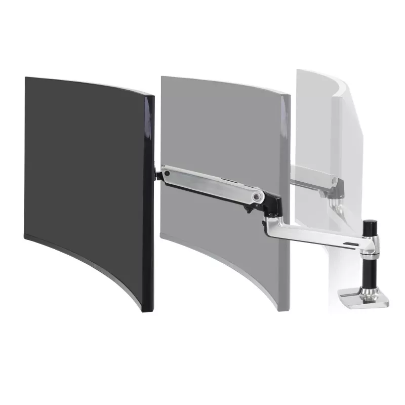 Braço de secretária Ergotron LX para monitor LCD, alumínio polido