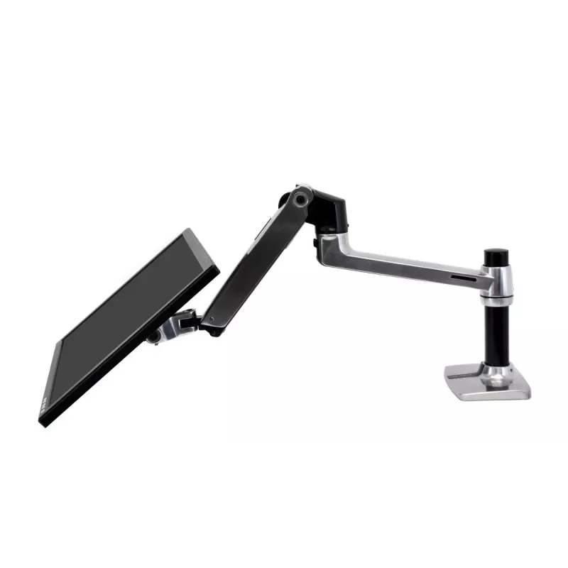 Braço de secretária Ergotron LX para monitor LCD, alumínio polido