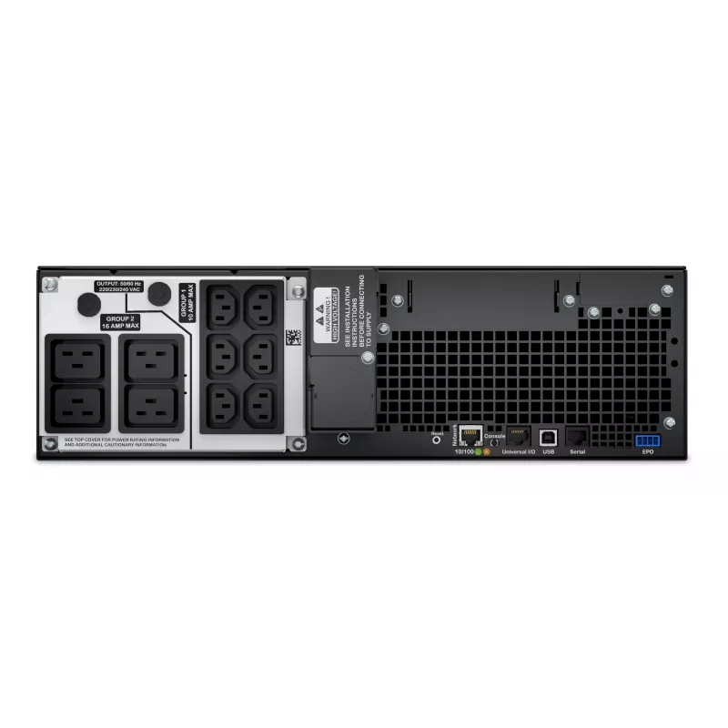UPS APC Smart-UPS On-Line SRT5KRMXLI - 5000VA, 6x C13, 4x saída C19, montagem em rack, NMC integrada