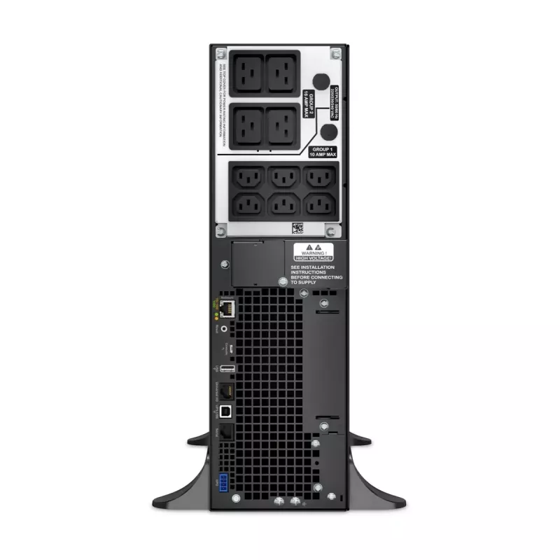 UPS APC Smart-UPS On-Line, 5kVA, torre, 230V, 6x C13+4x saídas IEC C19, placa de rede+SmartSlot, autonomia extensível, sem kit de calhas