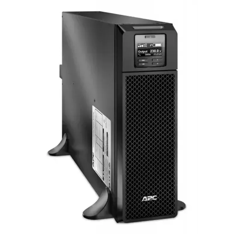 UPS APC Smart-UPS On-Line, 5kVA, torre, 230V, 6x C13+4x saídas IEC C19, placa de rede+SmartSlot, autonomia extensível, sem kit de calhas