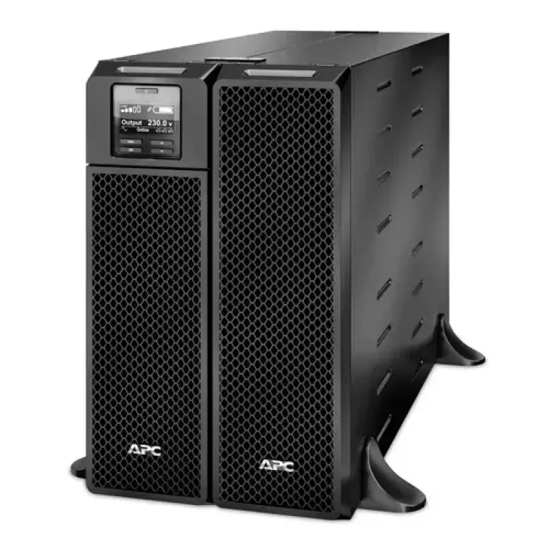 UPS APC Smart-UPS On-Line, 5kVA, torre, 230V, 6x C13+4x saídas IEC C19, placa de rede+SmartSlot, autonomia extensível, sem kit de calhas