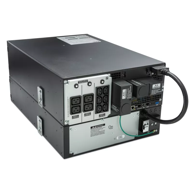 UPS APC Smart-UPS On-Line SRT6KRMXLI - 6kW/VA, 6x C13 + 4x C19 + saída monofásica com ligação fixa, montagem em rack, NMC integrada
