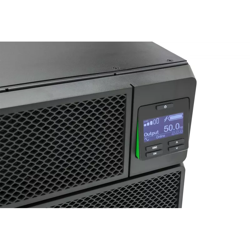 UPS APC Smart-UPS On-Line SRT6KRMXLI - 6kW/VA, 6x C13 + 4x C19 + saída monofásica com ligação fixa, montagem em rack, NMC integrada