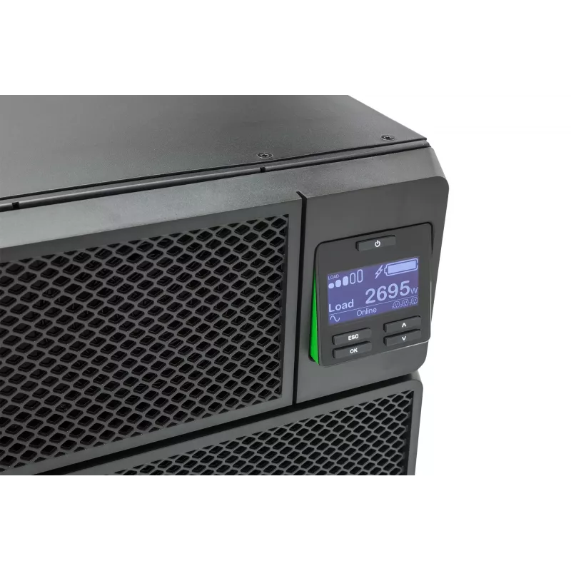 UPS APC Smart-UPS On-Line SRT6KRMXLI - 6kW/VA, 6x C13 + 4x C19 + saída monofásica com ligação fixa, montagem em rack, NMC integrada