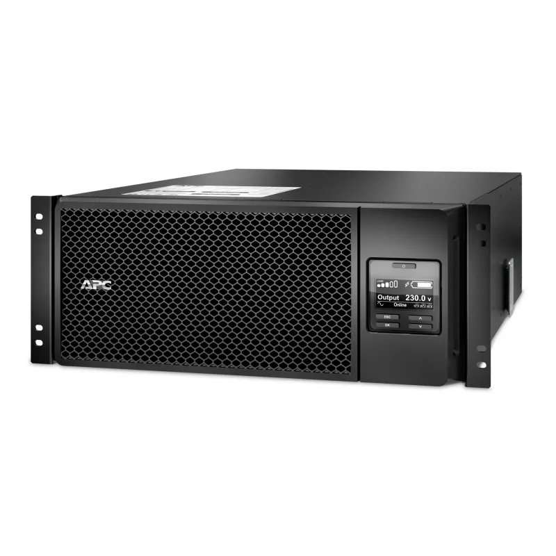 UPS APC Smart-UPS On-Line SRT6KRMXLI - 6kW/VA, 6x C13 + 4x C19 + saída monofásica com ligação fixa, montagem em rack, NMC integrada