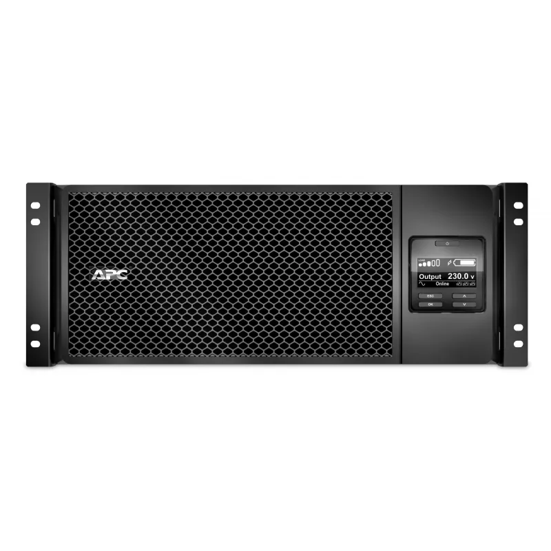 UPS APC Smart-UPS On-Line SRT6KRMXLI - 6kW/VA, 6x C13 + 4x C19 + saída monofásica com ligação fixa, montagem em rack, NMC integrada