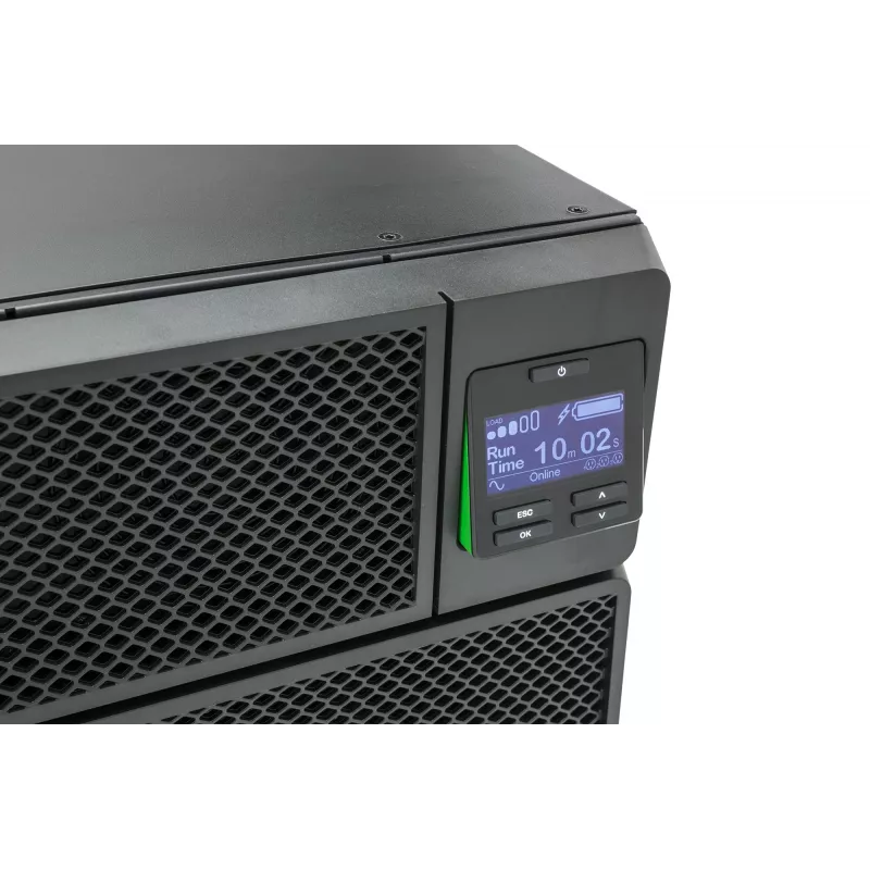 UPS APC Smart-UPS On-Line SRT6KRMXLI - 6kW/VA, 6x C13 + 4x C19 + saída monofásica com ligação fixa, montagem em rack, NMC integrada