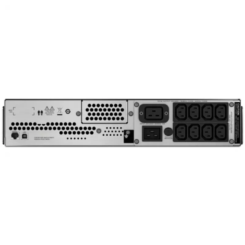 UPS APC Smart-UPS C, Line Interactive, 3kVA, montagem em rack 2U, 230V, 8x saídas IEC C13+1x IEC C19, comunicação USB e série, AVR, LCD gráfico