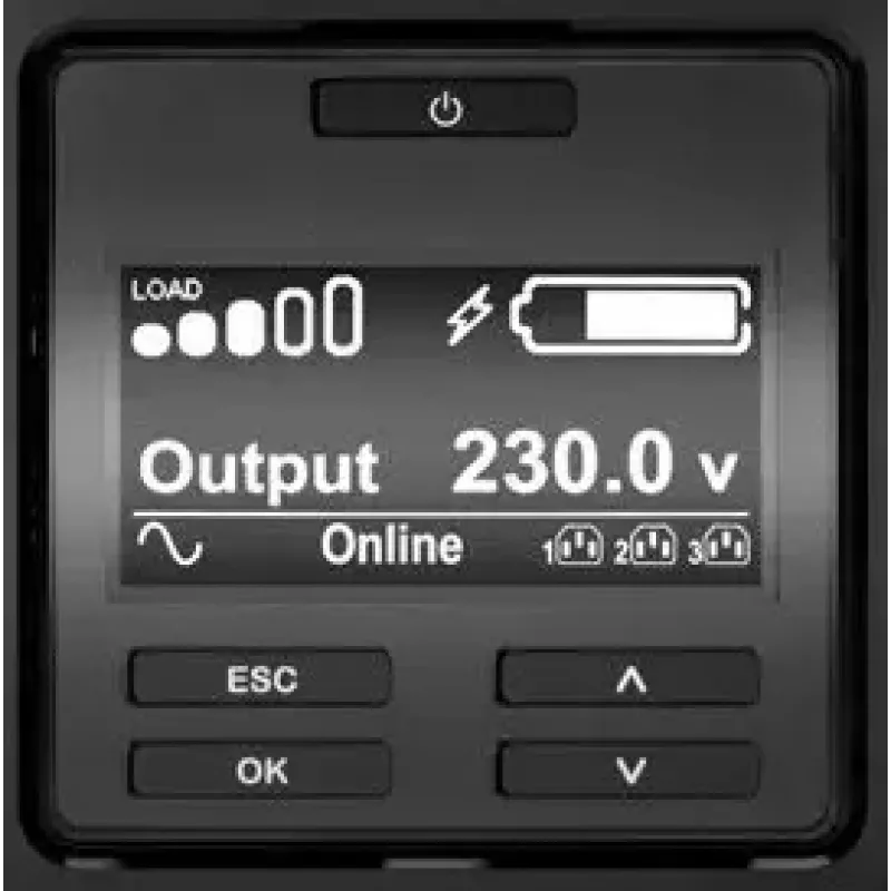 UPS APC Smart-UPS On-Line SRT2200RMXLI-NC - 2200VA, 8x C13 e 2x C19, montagem em rack, NMC