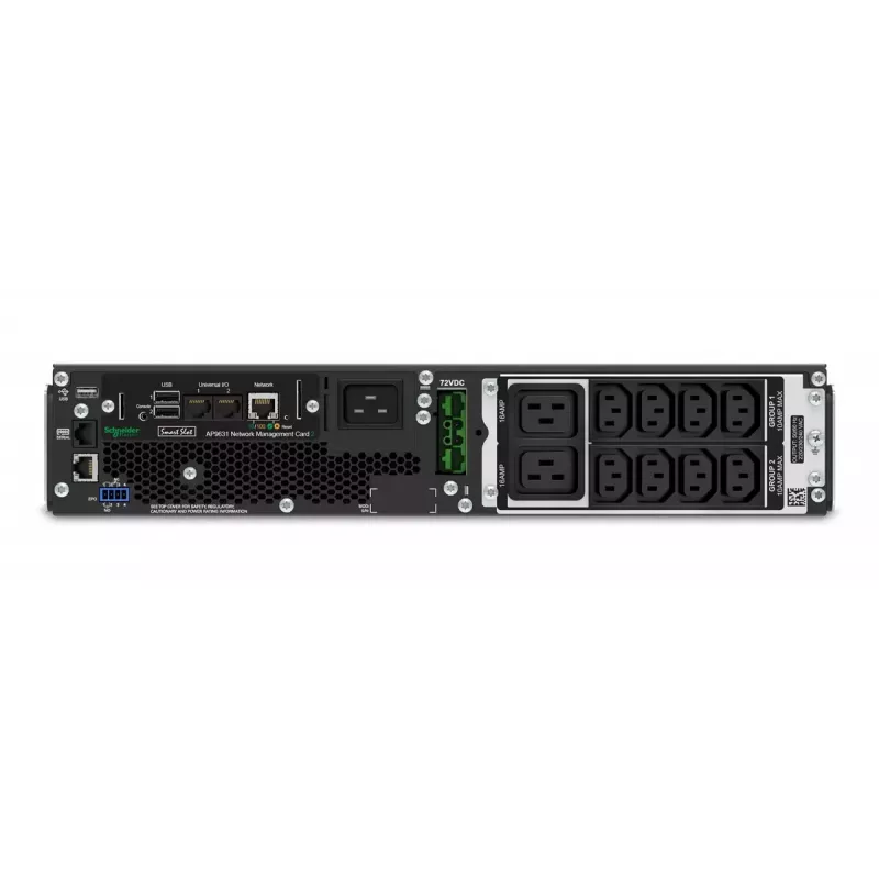 UPS APC Smart-UPS On-Line SRT2200RMXLI-NC - 2200VA, 8x C13 e 2x C19, montagem em rack, NMC