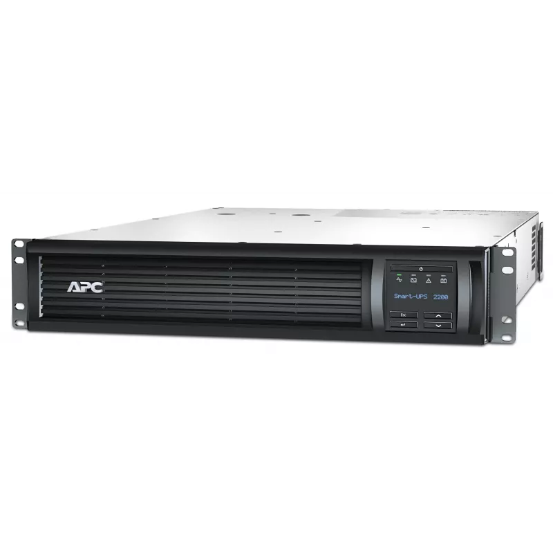 UPS APC Smart-UPS, Line Interactive, 2200VA, montagem em rack 2U, 230V, 8x saídas IEC C13+2x IEC C19, placa de rede, AVR, LCD