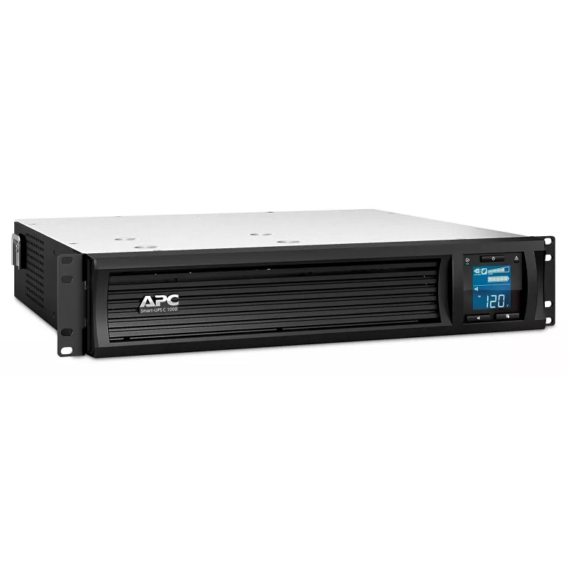 UPS APC Smart-UPS C, Line Interactive, 1000VA, montagem em rack 2U, 230V, 4x saídas IEC C13, porta SmartConnect, comunicação USB e série, AVR, LCD gráfico