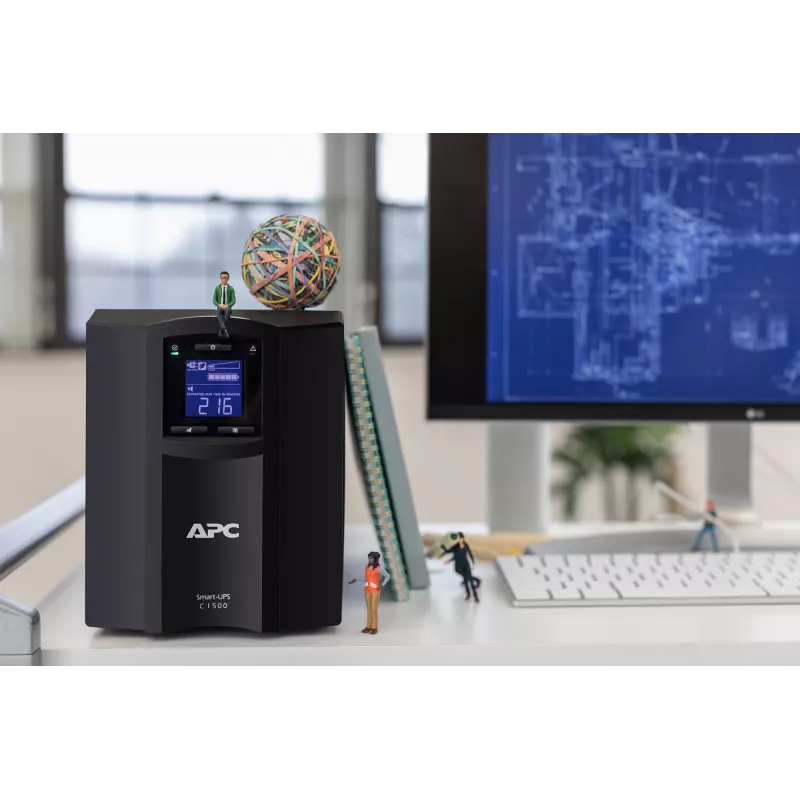UPS APC Smart-UPS SMC1500IC - 8x C13, USB, SmartConnect, 1500VA, Line-Interactive, 1,5 kVA, 900 W, sinusoidal, 170 V, 300 V