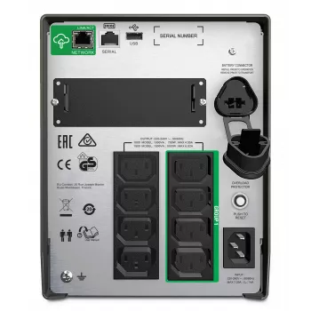 UPS APC Smart-UPS SMT1000IC – 8x C13, USB, SmartConnect, 1000VA, Line-Interactive, 1 kVA, 700 W, sinusoidal, 151 V, 302 V