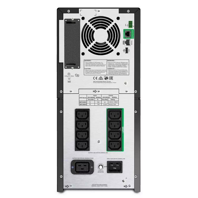 UPS APC Smart-UPS SMT2200IC - 8x C13, 1x C19, USB, SmartConnect, 2200VA