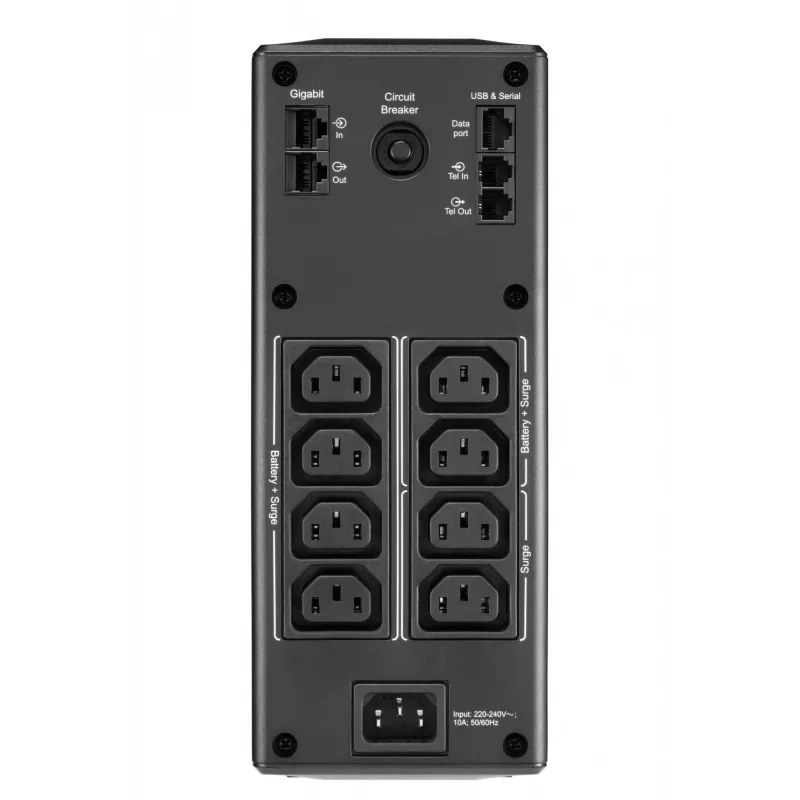UPS APC Back-UPS Pro, 1600VA/960W, torre, 230V, 8x tomadas IEC C13, AVR, LCD, bateria substituível pelo utilizador