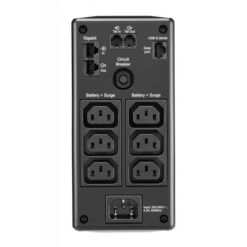 UPS APC BR650MI, Line-Interactive, 0,65 kVA, 390 W, 6 saídas AC