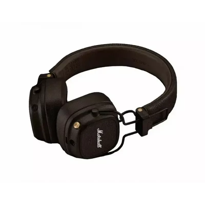 Auscultadores supra-auriculares Bluetooth Marshall Major V, Bluetooth 5.3, 100 h de bateria, 3,5 mm, 32 Ω, castanho