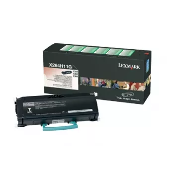 Toner Lexmark cartucho preto X264H11G 3000 páginas