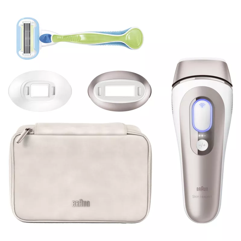Braun Skin i-expert PL7147 luz pulsada intensa (IPL) rosa-ouro, branco