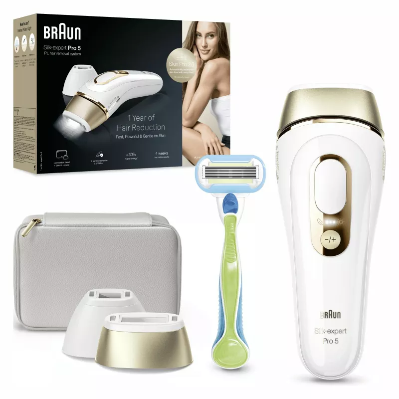 Braun PL5152 luz pulsada intensa (IPL) dourado, branco