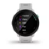 Smartwatch GARMIN Forerunner 55 — 42 mm relógio desportivo redondo, GPS/GLONASS/Galileo, 14 dias de bateria, 5 ATM, bracelete de silicone branco