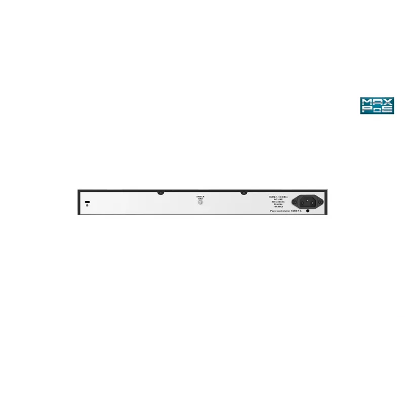 Switch D-Link 24 portas Desktop Gigabit Unmanaged PoE com 2 portas combo 100/1000Mbps