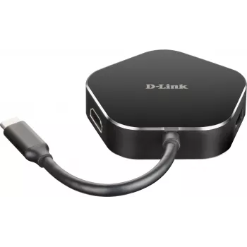 Hub USB-C 4-em-1 D-Link com HDMI e Power Delivery