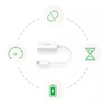 Adaptador Ethernet D-Link DUB-E250 USB-C para 2.5G